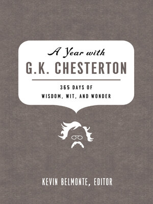 cover image of A Year with G. K. Chesterton